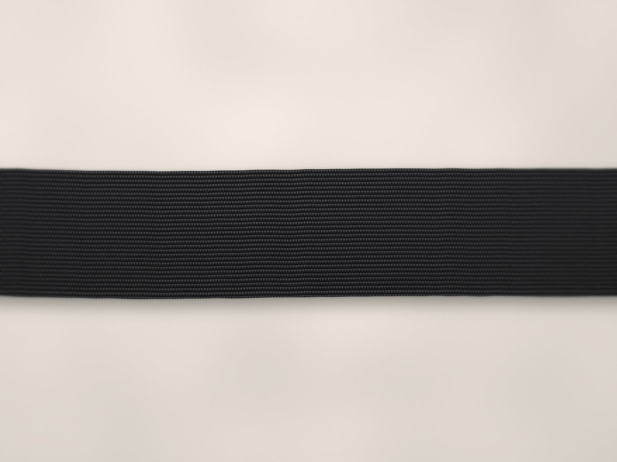 25mm woven elastic – black