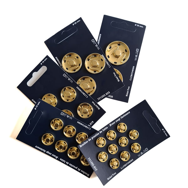 Brass Sew On Snaps
