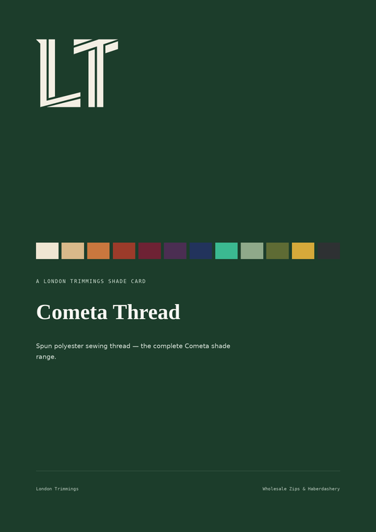 Cometa thread shade card