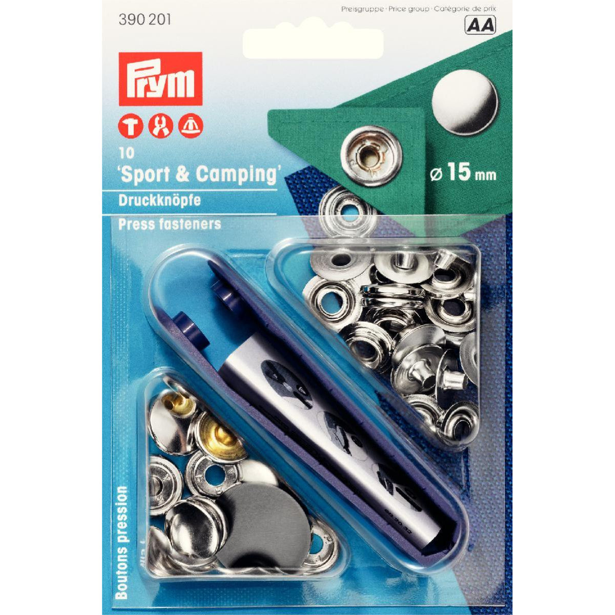 15mm Prym Sport & Camping Press Fasteners
