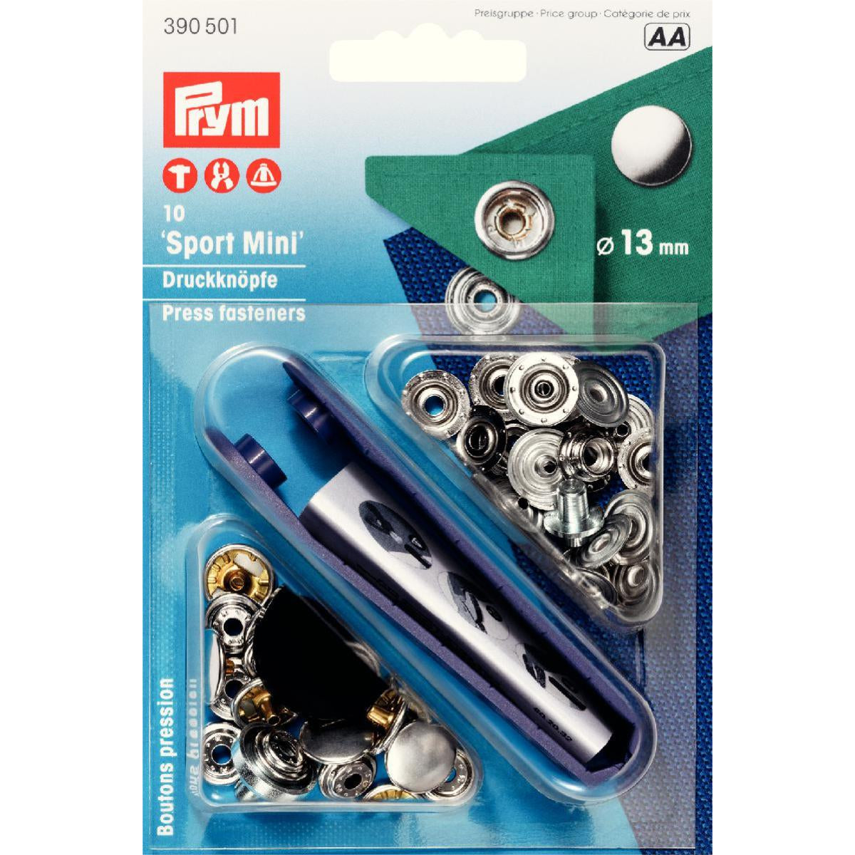 13mm Prym 'Sport Mini' Press Fasteners
