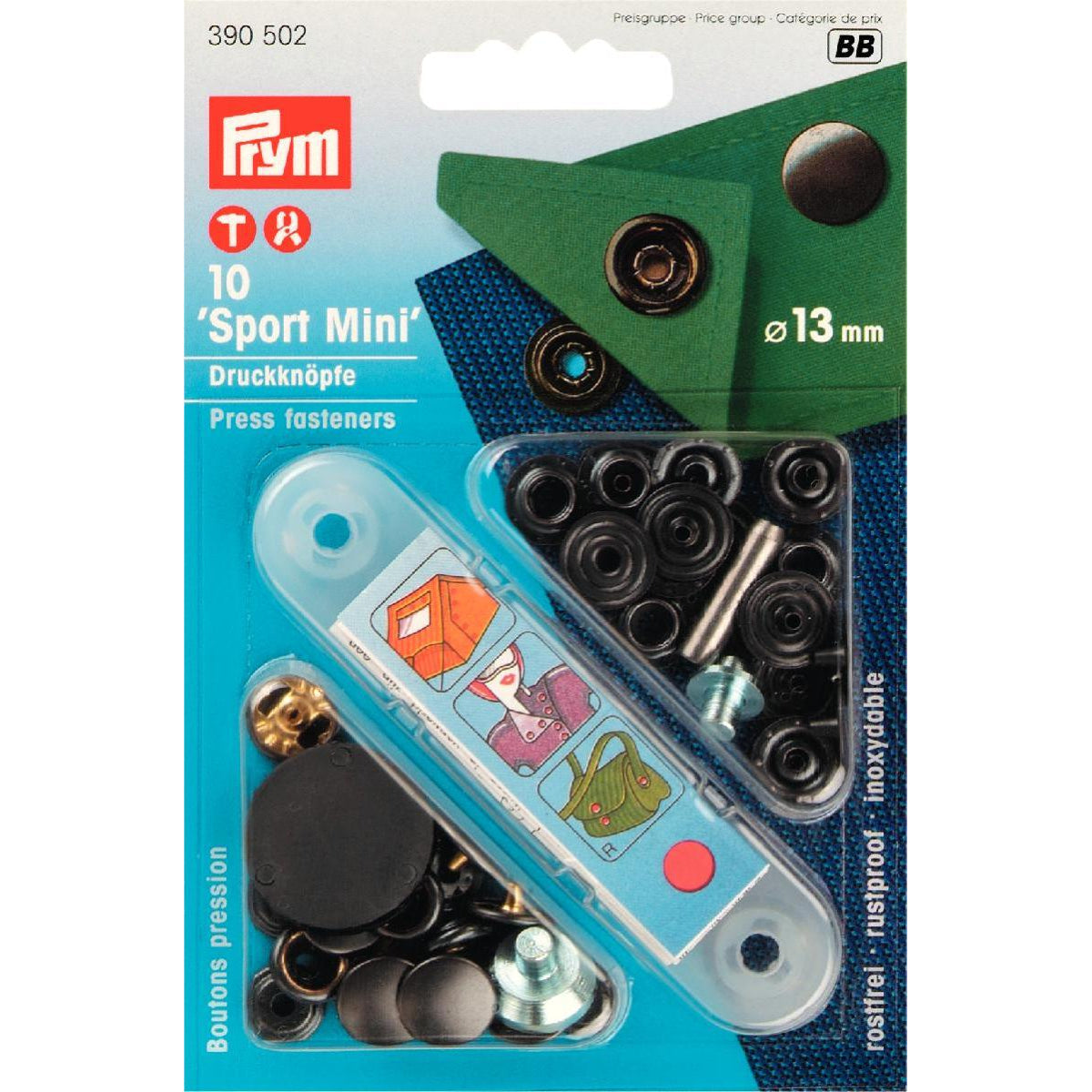 13mm Prym 'Sport Mini' Press Fasteners