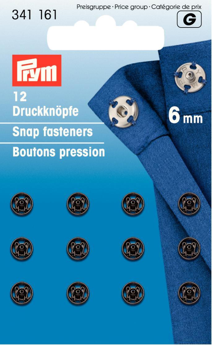 Prym 6mm Snaps Gun Metal