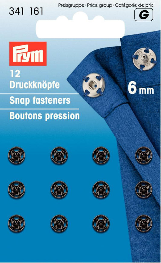 Prym 6mm Snaps Gun Metal