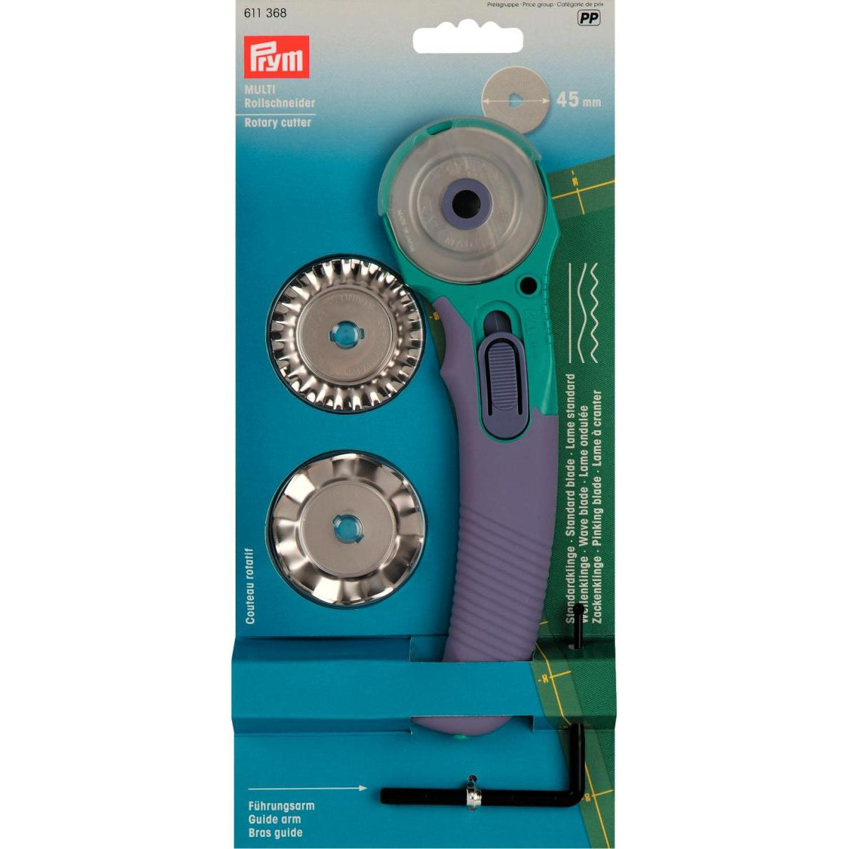 Prym 45mm Rotary Cutter with 3 Blades