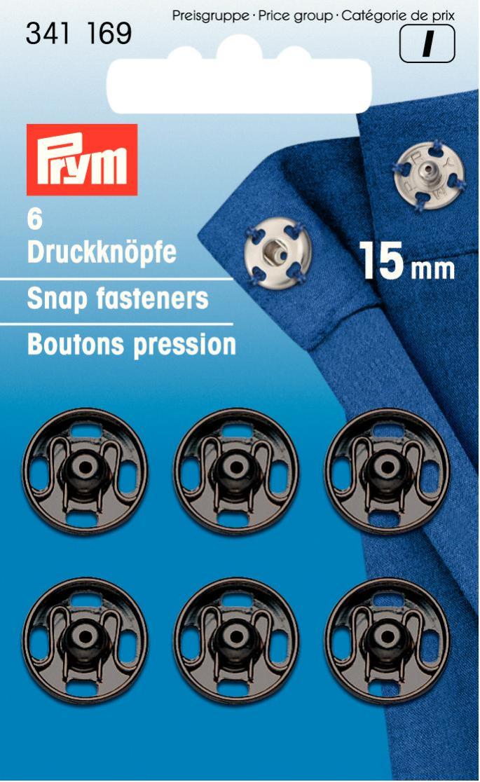 Prym 15mm Snaps Gun Metal