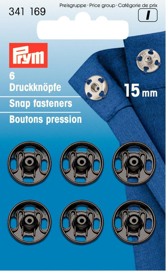 Prym 15mm Snaps Gun Metal