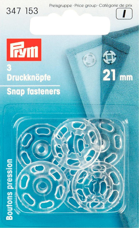 Prym 21mm Plastic Snaps