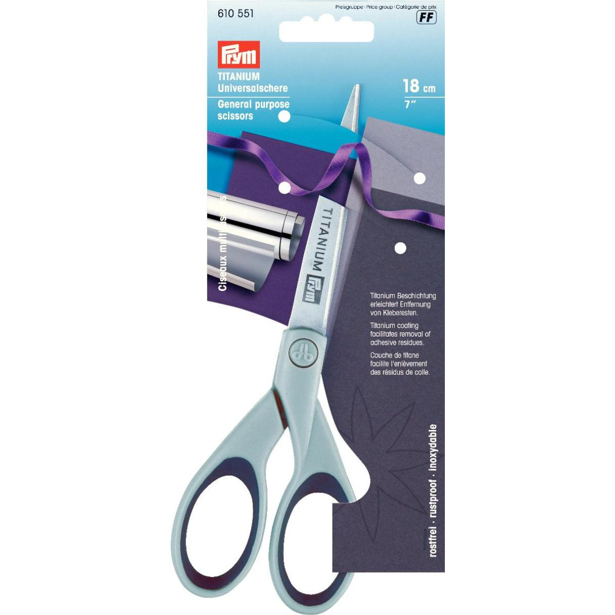 Prym 18cm General Purpose Titanium Scissors