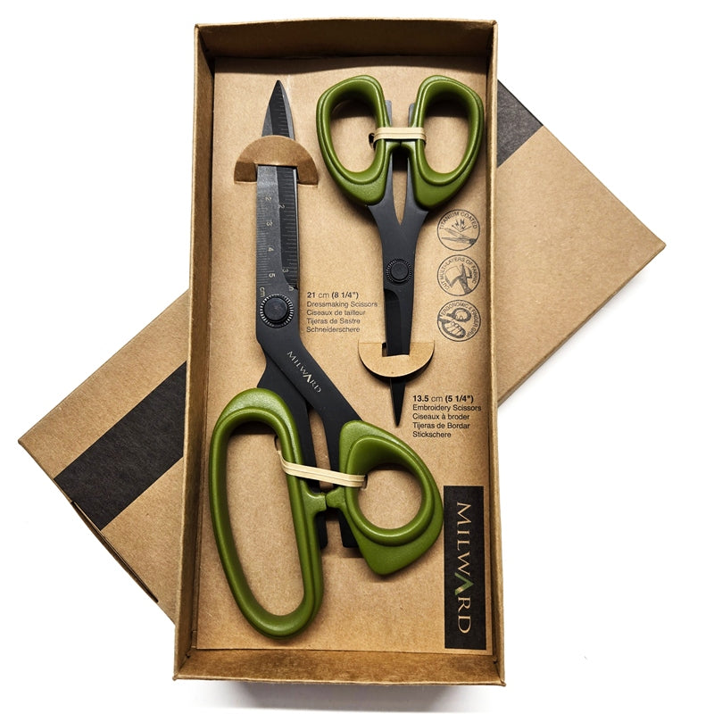 Milward Green Scissors Gift Set
