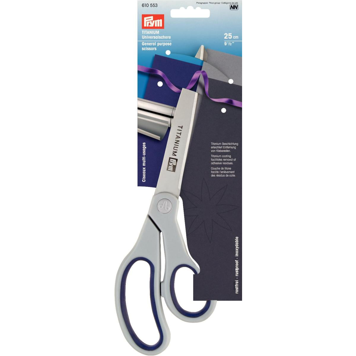 Prym 25cm General Purpose Titanium Scissors