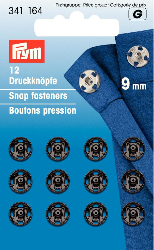 Prym 9mm Snaps Gun Metal