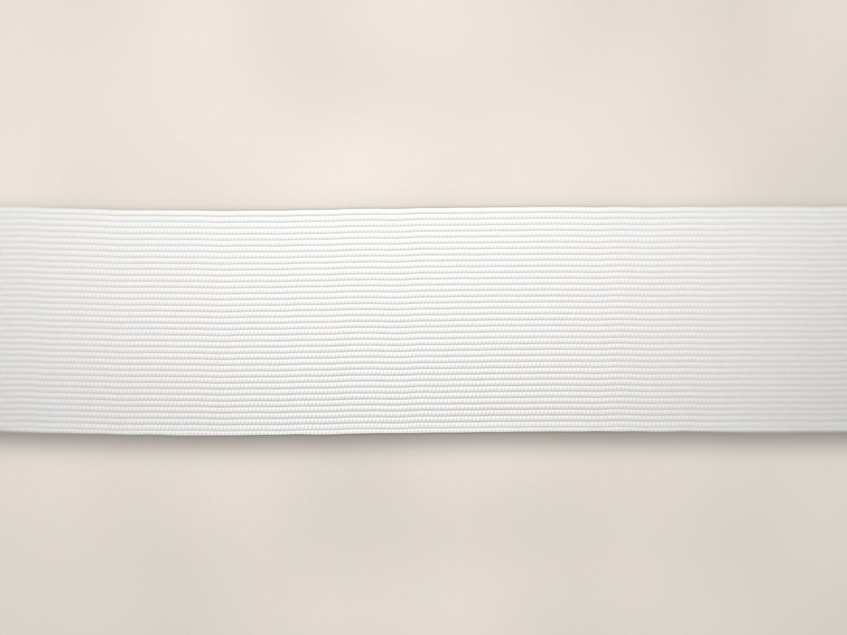 32mm woven elastic – white