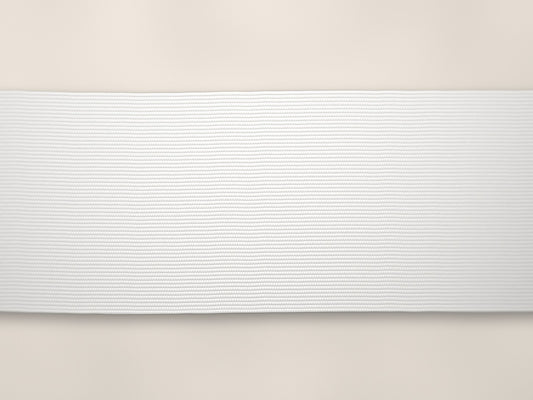 50mm woven elastic – white